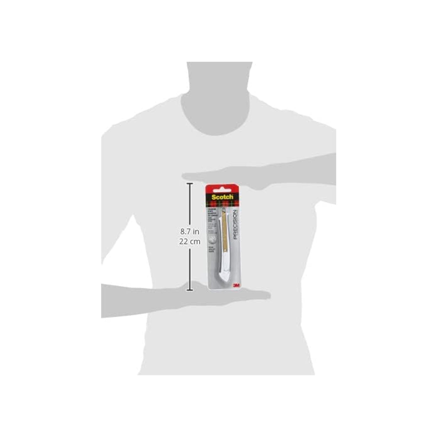 3M 159573 051141391083 Scotch Titanium Snap-Off Utility Knife, Small