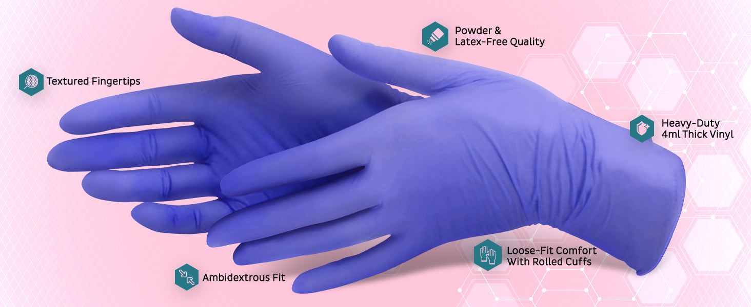 [100 / 1000 PCS] MedPride Powder-Free Nitrile Exam Gloves