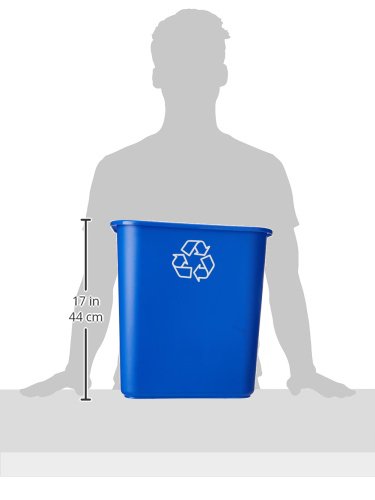 United Solutions WB0084 Recycle Wastebasket, 28 Qt - 1 / 2 / 3 / 12 Pack