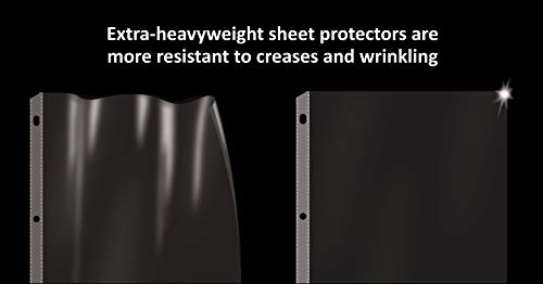 [100 Pack] Diamond Clear Sheet Protectors, 4 mils Strong,8.5 x 11", Top Load