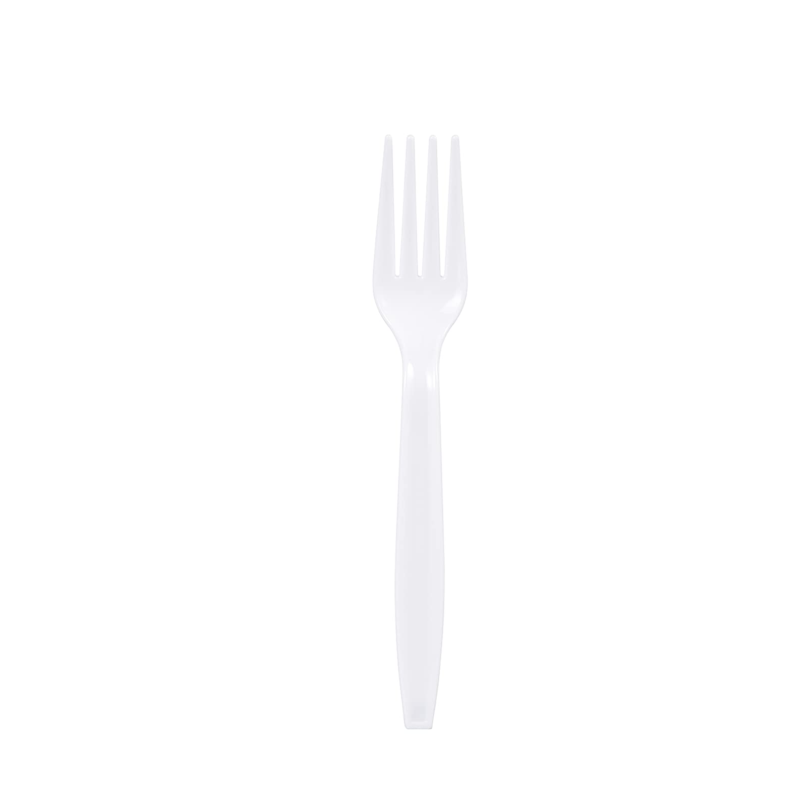 [500 PCS] Heavy Duty White Plastic Forks, Disposable