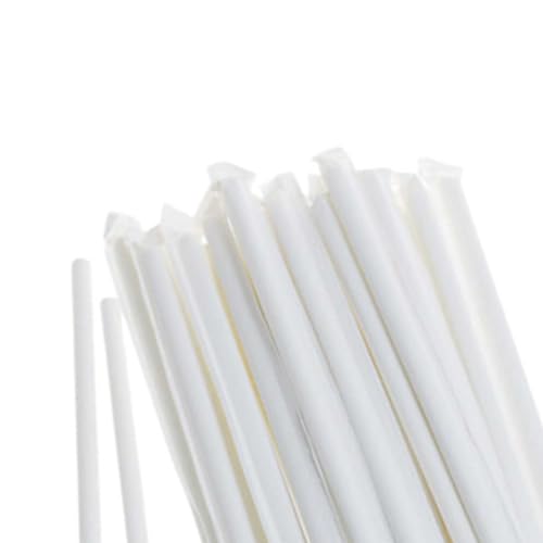 [300 CT] 8mm Paper Straws Bulk Pack-large Individually Paper Wrapped