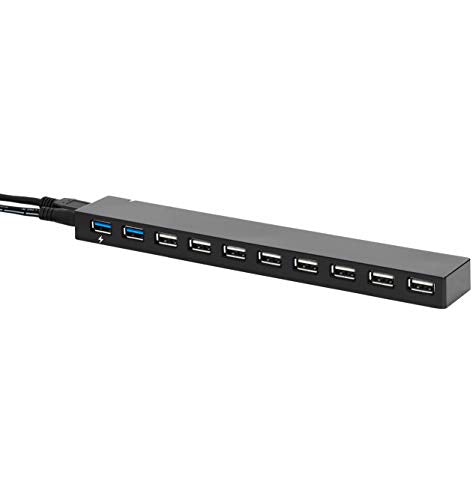 [1 PC] USB 3.0, 10 Port HUB with AC Adapter