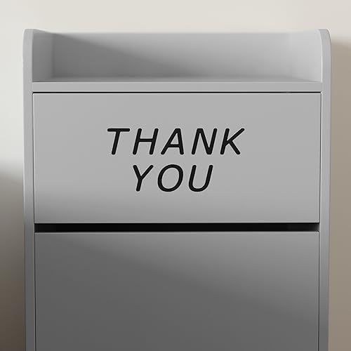 Flash Furniture Wood Tray Top Receptacle, Set of 1, Black