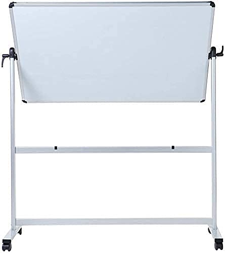 [1 Set] Double-Sided Magnetic Mobile Whiteboard with 3 Erasers