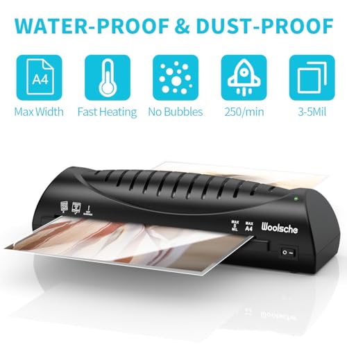 Quick Warm-Up, 4 in 1 Laminator Machine, A4/A5/A6