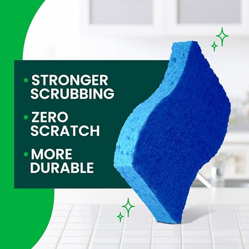 Scotch-Brite Zero Scratch Scrub Sponges, 6 Kitchen Sponges
