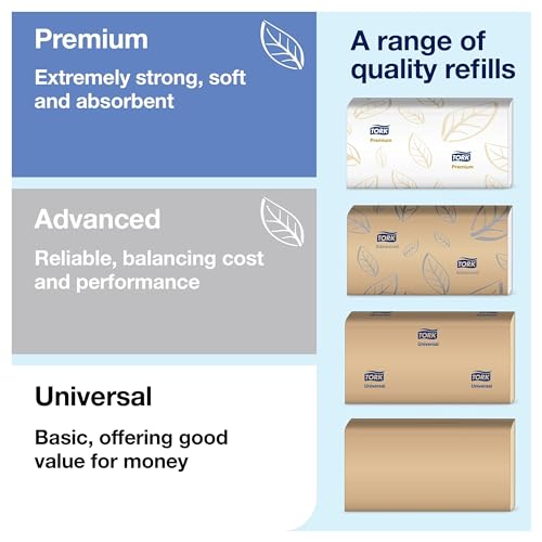 Multifold Hand Towel Dispenser Black H2, 250 Towels per Pack, 12 Packs