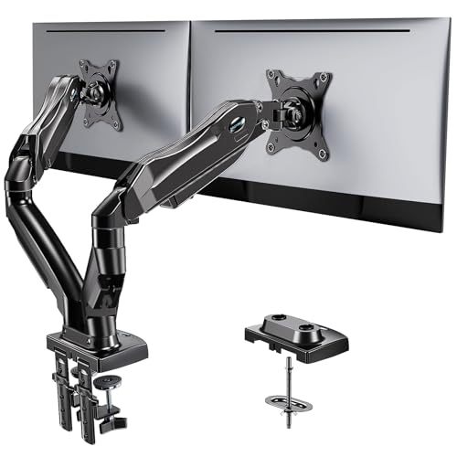 [1 PC] Full Adjustable Dual Monitor Stand with VESA Bracket and C Clamp