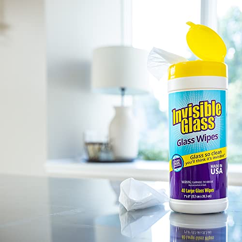 90160 Glass Cleaning Wipes, Pack of 1 (40-Count)