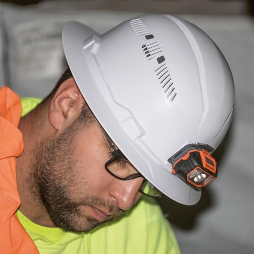 [1 PC] Hard Hat, Light, Vented Full Brim Style, Padded, Self-Wicking Odor-Resistant Sweatband