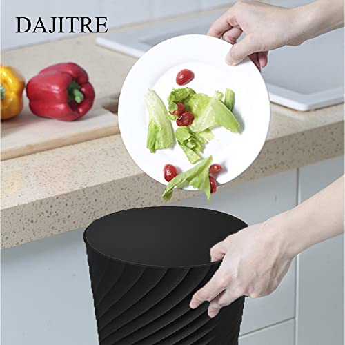 1.8 Gallon Small Trash Can Wastebasket Recycling Bin Slim Profile