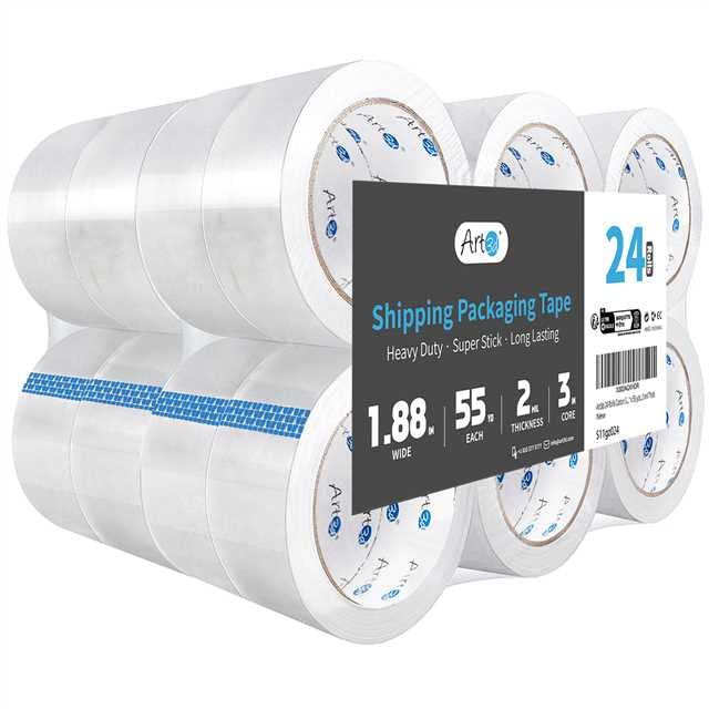 Carton Sealing Tape Heavy Duty, Clear Packing Tape