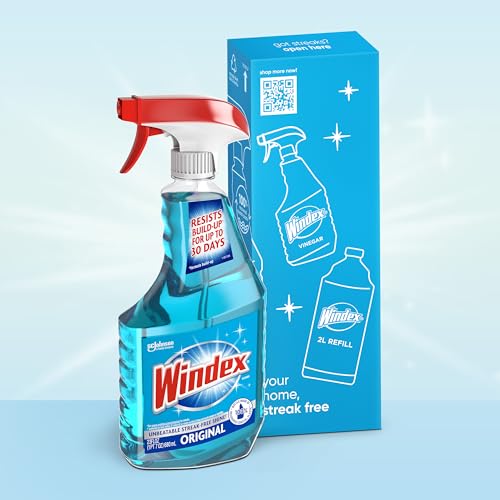 Windex Glass and Window Cleaner Spray Bottle Original Blue - 23 Fl Oz / 32 Fl Oz