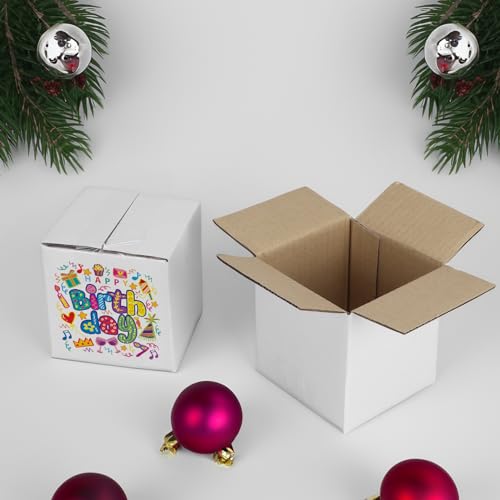 White Corrugated Cardboard Box (Set of 25)