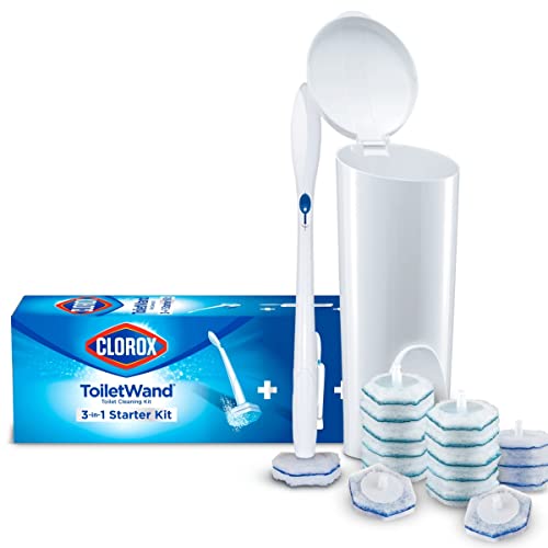 Clorox Toilet Cleaning System - ToiletWand, Storage Caddy, and 16 Heads