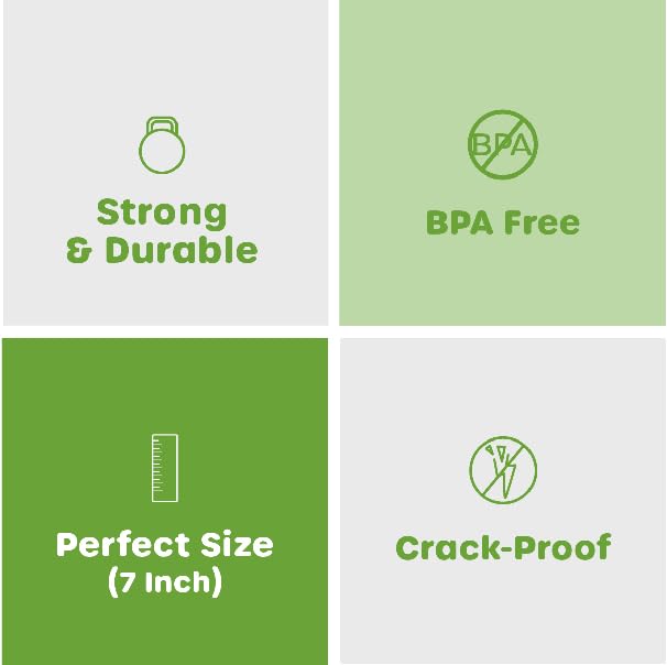 [1000 CT] 7 Inch Coffee Stirrers, Cocktail Straws, Black