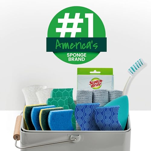 Scotch-Brite Zero Scratch Scrub Sponges, 6 Kitchen Sponges