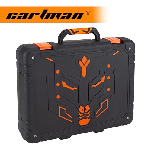 CARTMAN Power Tool Combo Kits with 12V Cordless Drill with a Robot Style Carry Box