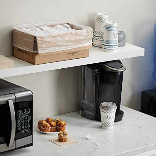 [1000 PCS] Plastic Disposable Soup Spoons Bulk, Black & White