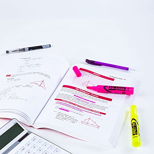 AVERY Hi-Liter, Desk Style, Chisel Tip, 24 Pink and Yellow Highlighters (98189)