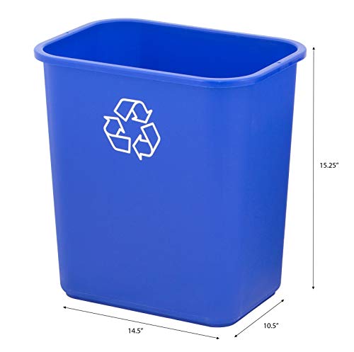 United Solutions WB0084 Recycle Wastebasket, 28 Qt - 1 / 2 / 3 / 12 Pack