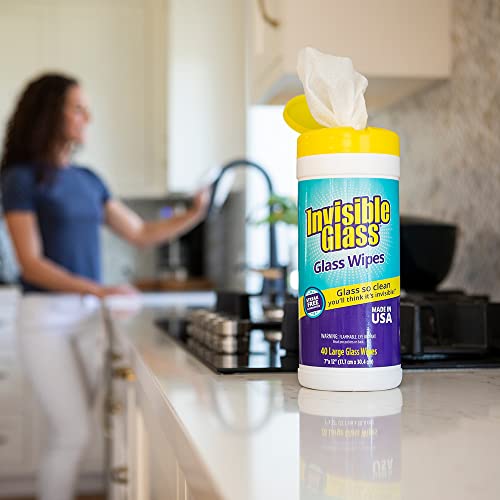 90160 Glass Cleaning Wipes, Pack of 1 (40-Count)