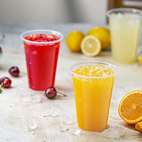 [240 PCS] 16 oz. Clear Disposable Plastic Cups, Cold Drink Cups