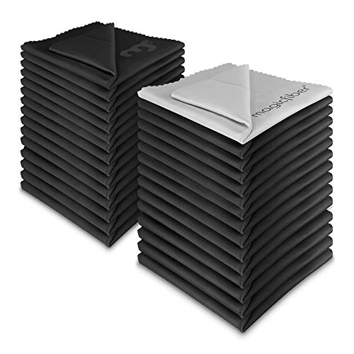 Premium Material Microfiber Cleaning Cloths on Screens & Lenses, 7x4.5 inch, 30 Pack