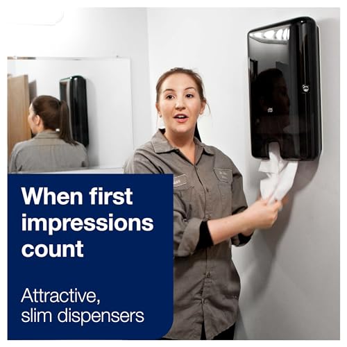 Multifold Hand Towel Dispenser Black H2, 250 Towels per Pack, 12 Packs