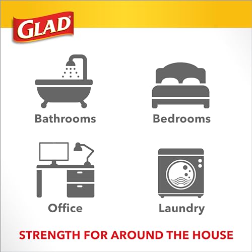 Glad Trash Bags, Small Garbage Bags, 4 Gallon Lemon Fresh Scent - 34 / 80 Ct