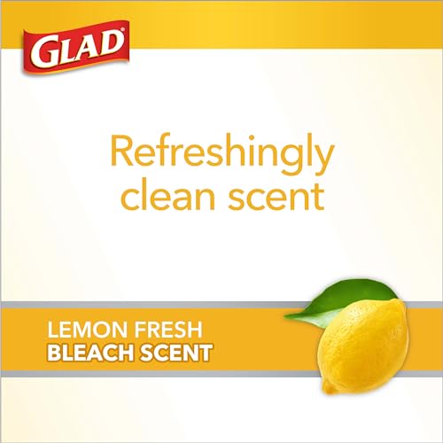 Glad Trash Bags, Small Garbage Bags, 4 Gallon Lemon Fresh Scent - 34 / 80 Ct