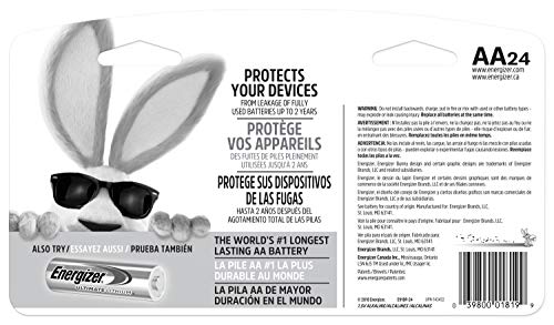 Energizer AA Batteries, Max Double A Battery Alkaline, 20 & 24 Count