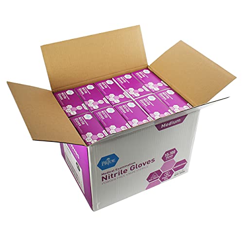 [100 / 1000 PCS] MedPride Powder-Free Nitrile Exam Gloves