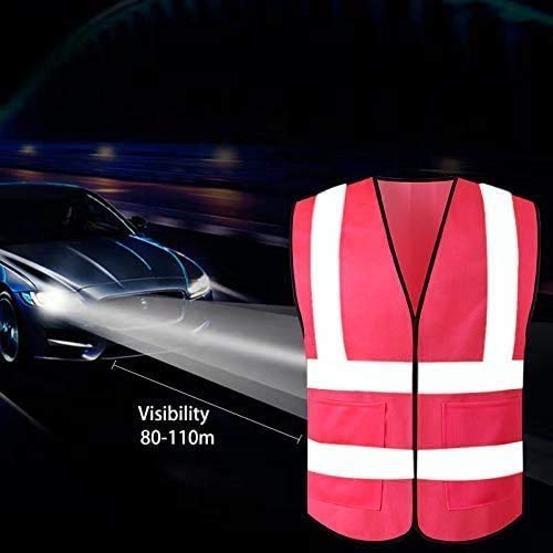 [10 Packs] High Visibility Safety Vest, ANSI Class 2 Security Vest