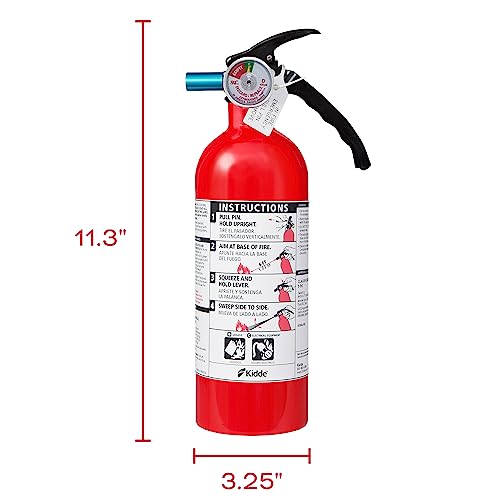Kidde Fire Extinguisher, 5-B:C, 3.2 Lbs., USCG Approved with Strap Bracket (Included)