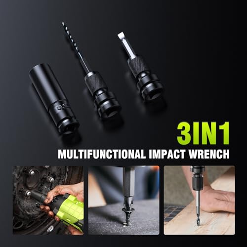 Robustrue Cordless Impact Wrench, Brushless 1/2 inch Impact Wrench