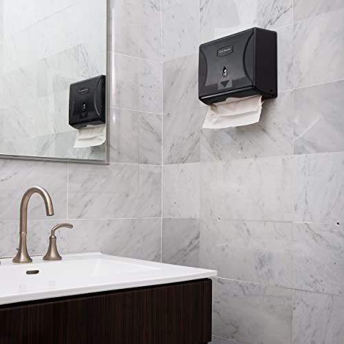 Paper Towel Dispenser, Tri-Fold Towel Holder, Restroom, Wall Mount, Bathroom, 10.25"L x 3.75"W x 8"H
