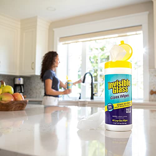 90160 Glass Cleaning Wipes, Pack of 1 (40-Count)