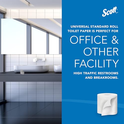 Scott® Professional 100% Recycled Toilet Paper Bulk, (473 Sheets/Roll, 80 Rolls/Case, 37,840 Sheets/Case)