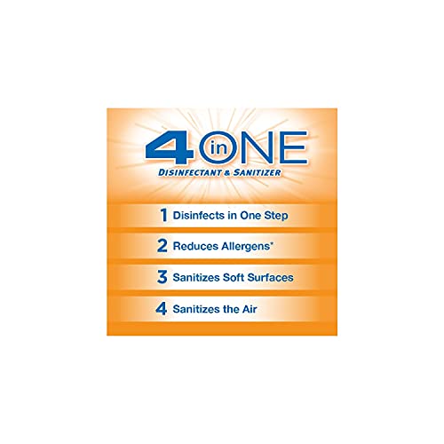 CloroxPro 4 in One Disinfecting Cleaner, Industrial Cleaning, 14 Ounce Spray Can, (12 Pack)