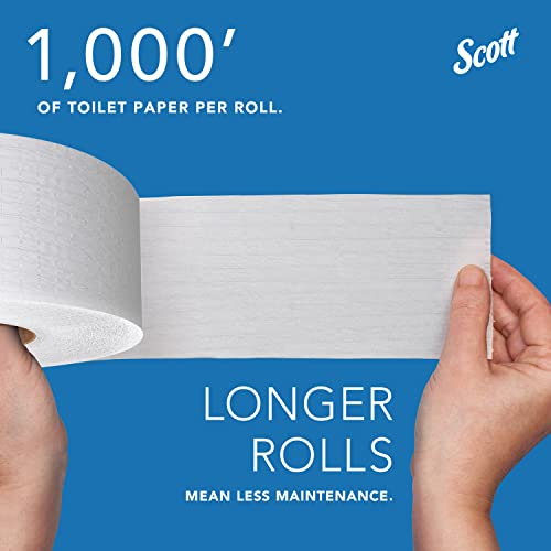 Scott® 100% Recycled Jumbo Roll Toilet Paper (1,000'/Roll, 12 Rolls/Case, 12,000'/Case)