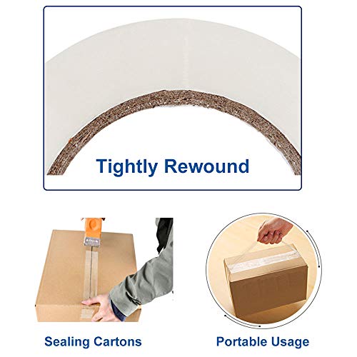 Heavy Duty Packing Tape 36 Rolls, Total 2160Y, Clear, 2.7 mil, 1.88 inch x 60 Yards