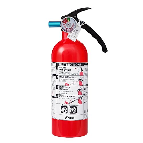 Kidde Fire Extinguisher, 5-B:C, 3.2 Lbs., USCG Approved with Strap Bracket (Included)