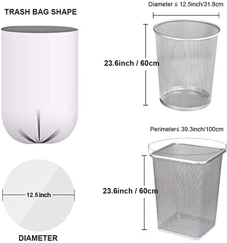 Magesh 4 Gallon Trash Bag Strong, 15L, 105 Bags