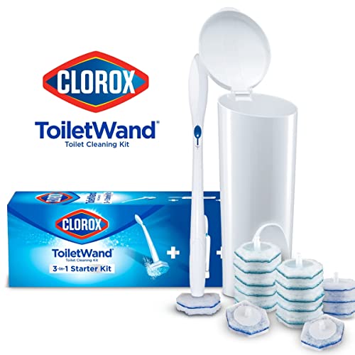 Clorox Toilet Cleaning System - ToiletWand, Storage Caddy, and 16 Heads