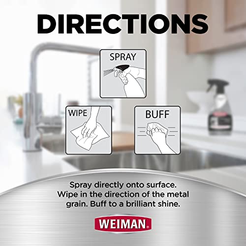 Weiman Stainless Steel Cleaner and Polish (1 Pack / 2 Pack)