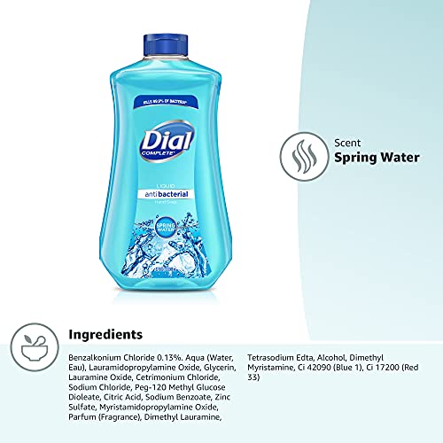 Dial Liquid Hand Soap Refill, 52 Fluid Oz (Pack of 3)