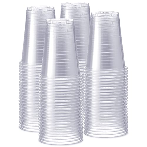 [240 PCS] 16 oz. Clear Disposable Plastic Cups, Cold Drink Cups