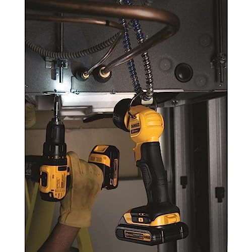 DEWALT 20V MAX LED Work Light, Handheld Spotlight with 508 Yard Distance, Pivoting Head, 1500 Lumens, Cordless, Battery Not Included (DCL043)